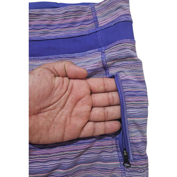 Lululemon Inspire Tight II Mesh space Dye Twist Iris Flower leggings size 6 - Picture 5 of 10